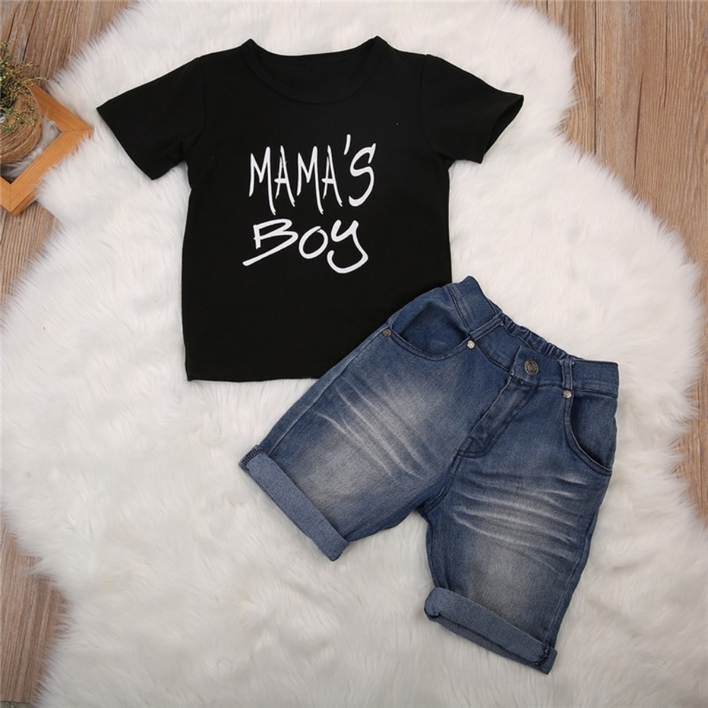 Baby Boy Clothes Set Cotton T-Shirt & Shorts Pants